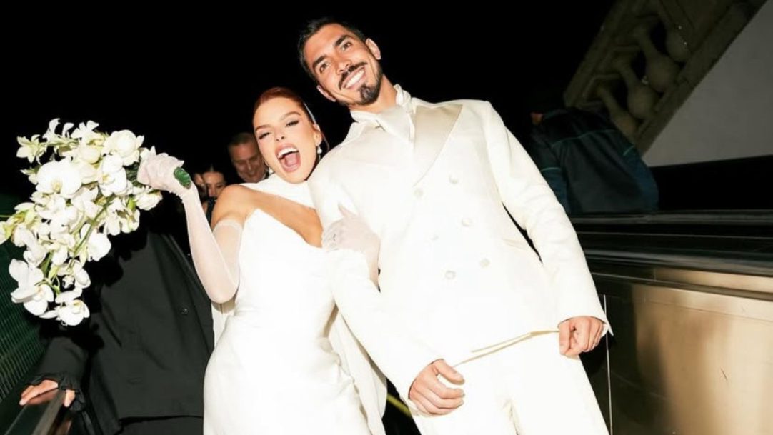 Giovanna Lancellotti e Gabriel David se casam e registros encantam a web