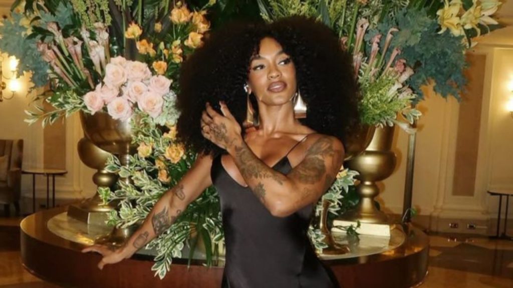 Patrícia Ramos aposta em vestido com recortes e transparência no BET Awards 2025