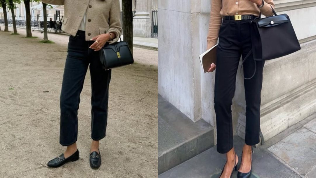 Calça jeans preta no dia a dia profissional