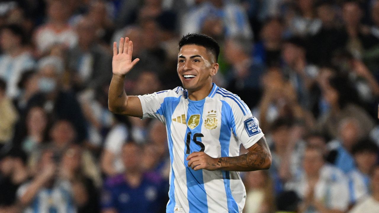 Thiago Almada em jogo pela Argentina |
Reprodução/X/@CONMEBOL