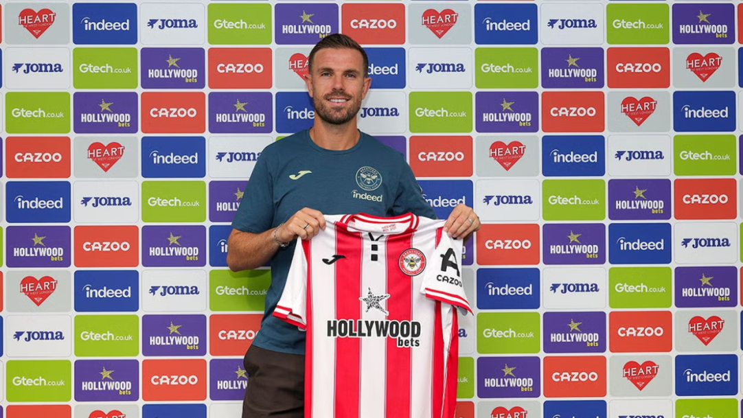 Jordan Henderson é anunciado como reforço do Brentford