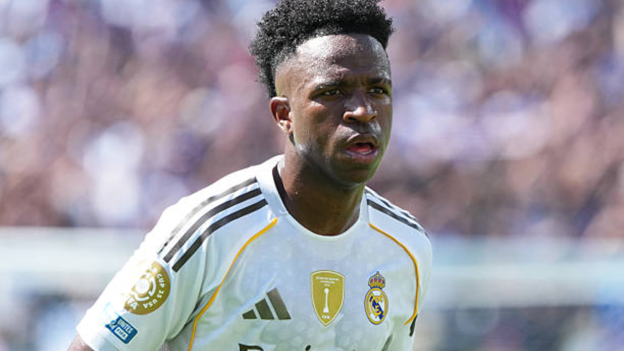 Vini Jr. durante o Mundial de Clubes com o Real Madrid | Reprodução/Etsuo Hara/Getty Images Embed