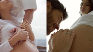 Camila Queiroz e Kleber Toledo anunciam gravidez