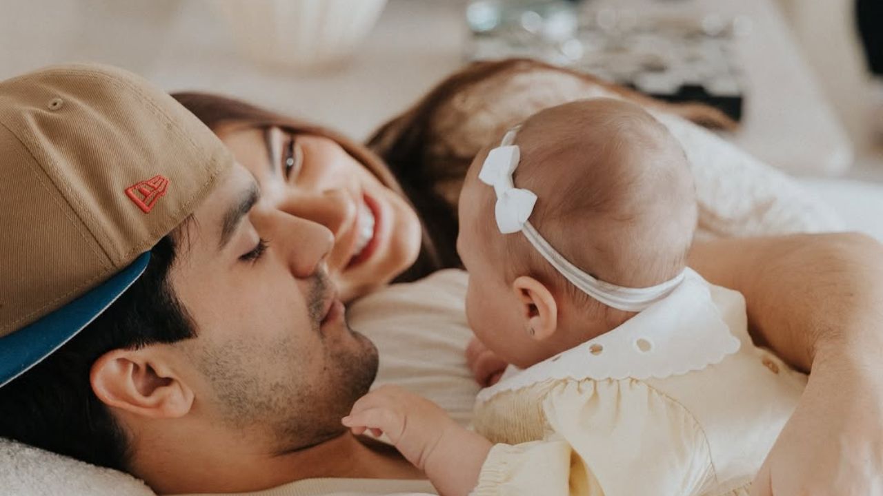 Luan Santana e Jade Magalhães com a filha Serena | Reprodução/Instagra/@ajademagalhaes