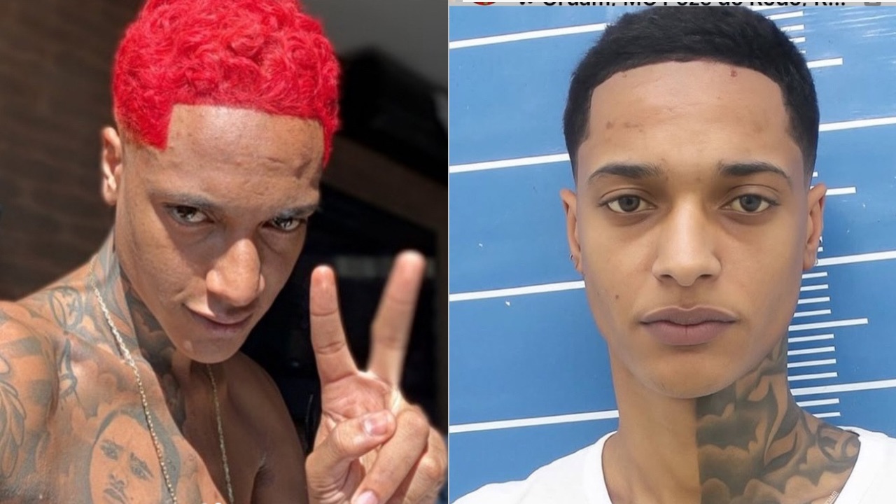 Oruam Antes e depois de remover a tinta do cabelo | Reprodução/Instagram/@tropadooruam_