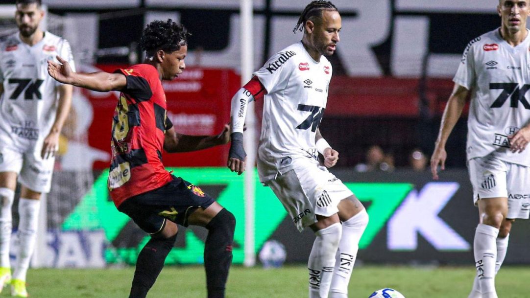 Com um a menos e quase nos acréscimos, Santos arranca empate contra o Sport