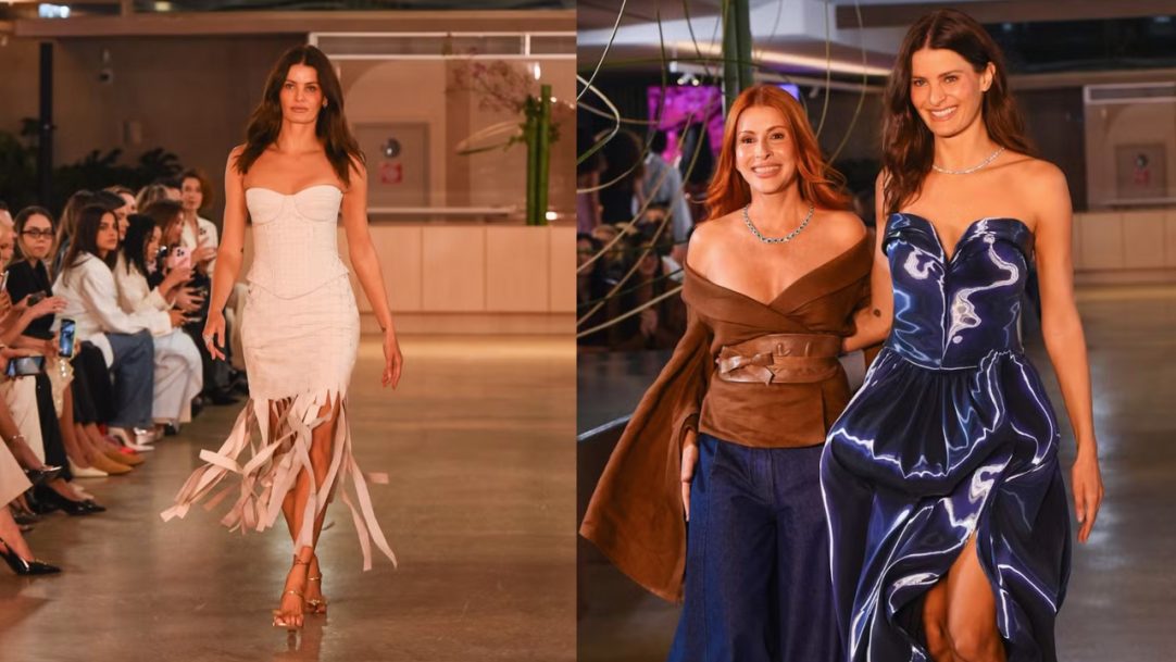 Fabiana Milazzo emociona com desfile poético e presença de estrelas