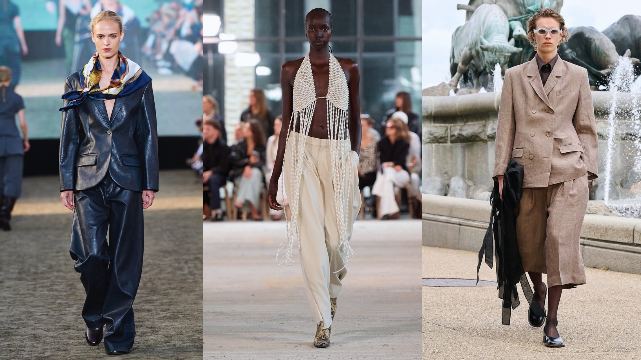 Da alfaiataria desconstruída ao artesanato de impacto, os desfiles em Copenhague 2025 revelam uma moda que reflete tempo, corpo e identidade |  Foto: reprodução/ Instagram /@baumundpferdgarten/@gestuz/ @mkdtstudio