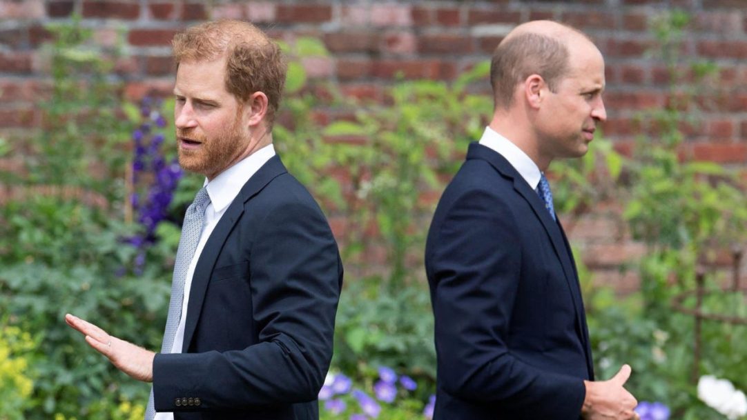 Príncipe William e Harry coordenam distanciamento em celebração do primo