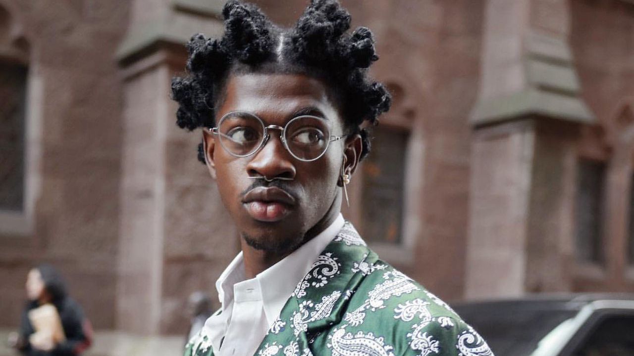 Lil Nas X no desfile de moda de Nova York | Reprodução/X/@lilnasxmajor