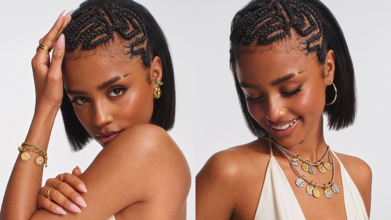 Tyla como rosto da campanha Talisman | Reprodução/WWD/Pandora