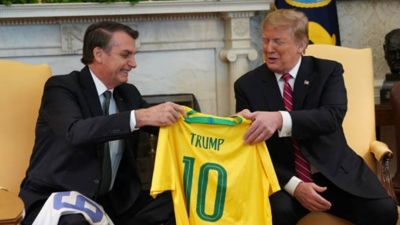 Donald Trump e Bolsonaro|Reprodução/Pool/Getty Images Embed