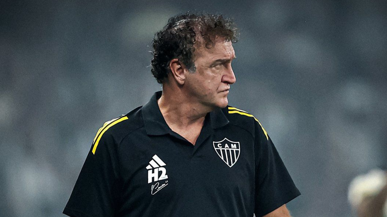Cuca treinador do AtléticoMG | Reprodução/Pedro Souza/X/@Atletico