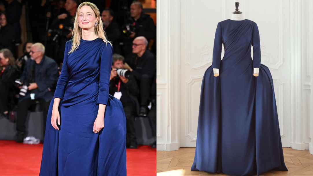 Alba Rohrwacher brilha em Veneza com a primeira peça Couture de Jonathan Anderson