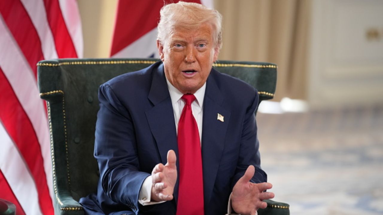 O Presidente americano Donald Trump | Reprodução/Andrew Harnik/ Getty Images Embed