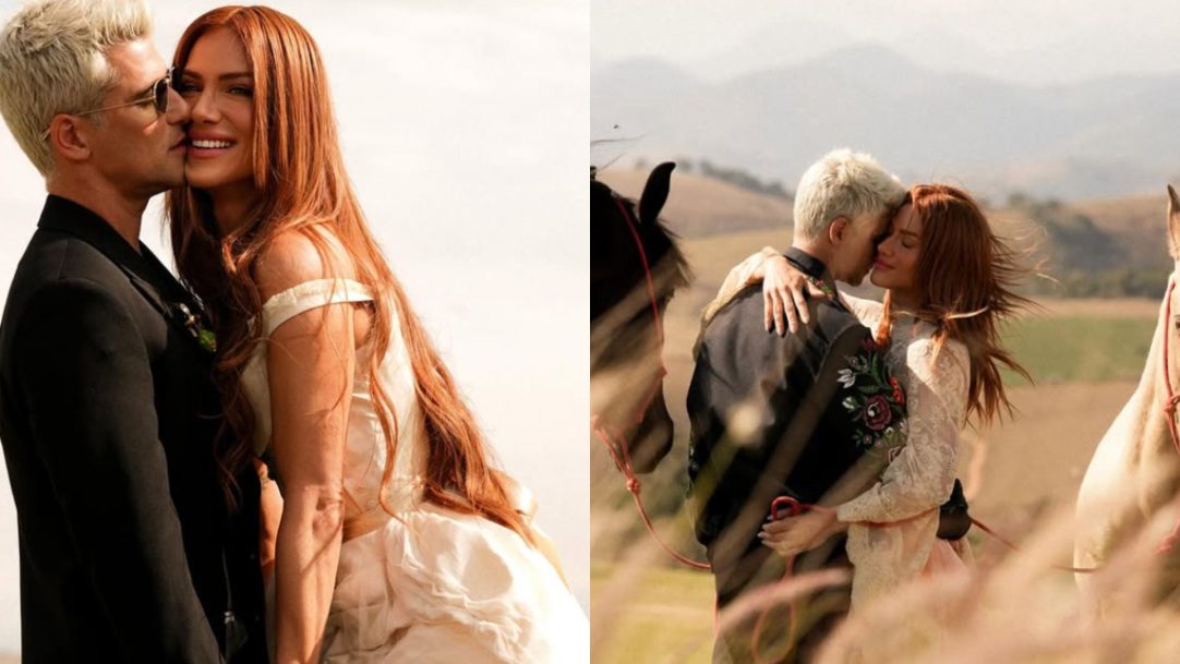 Giovanna Ewbank mostra fotos da renovação de casamento com Bruno Gagliasso