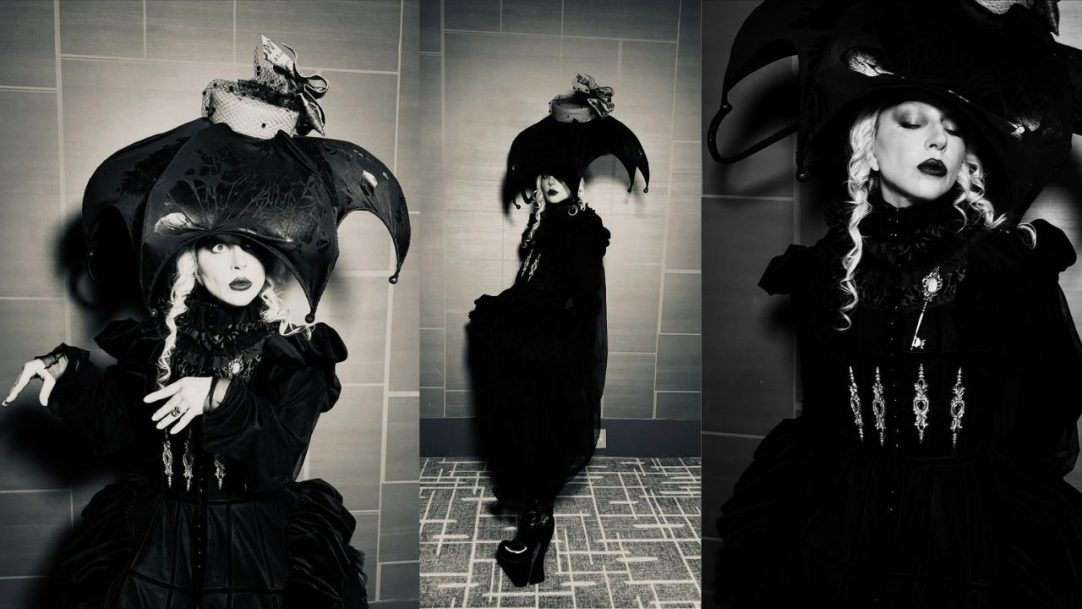 Lady Gaga brilha em evento de Wandinha com produção dramática