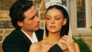 Nicola Peltz brilha em vestido luxuoso na afterparty com Brooklyn Beckham