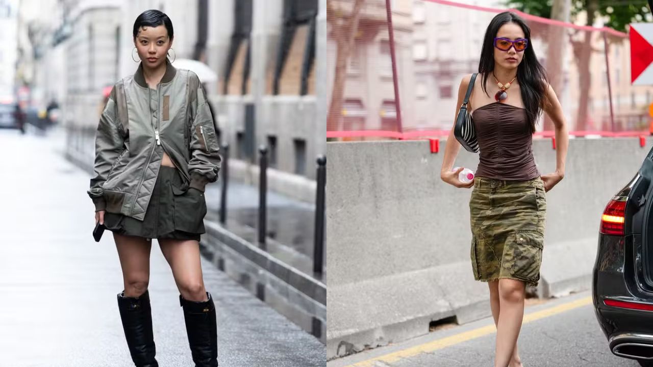 Modelos de saia crago | Reprodução/Edward Berthelot/Getty Images Embed