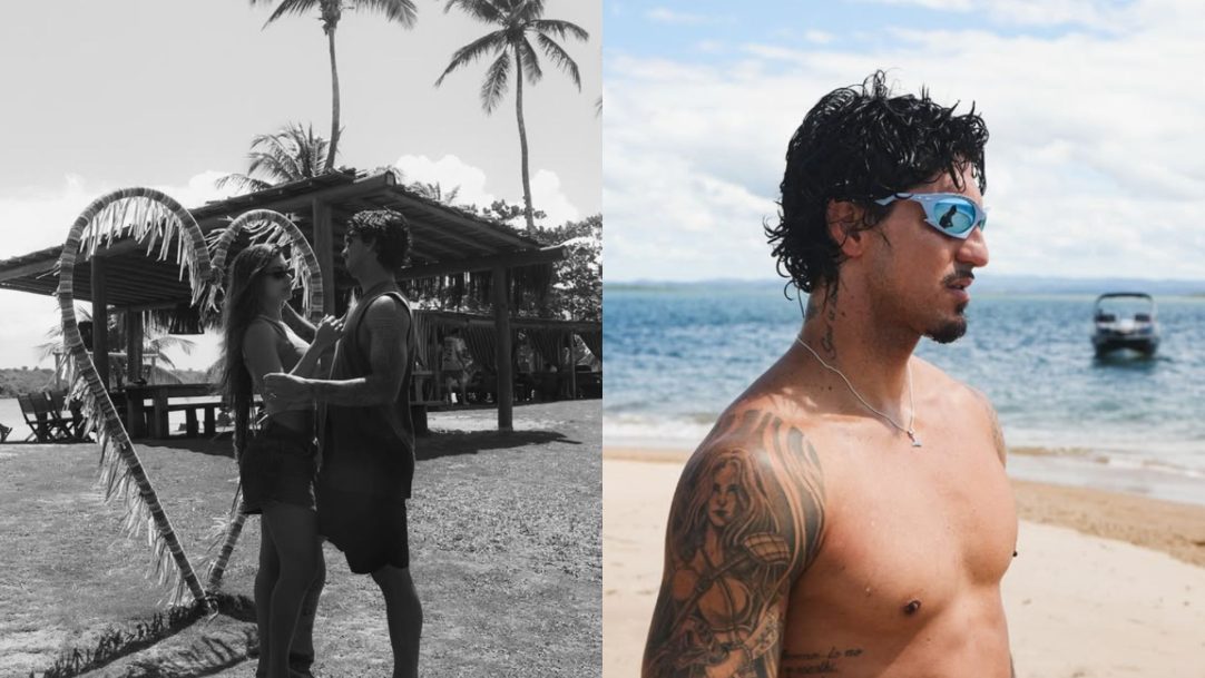 Gabriel Medina e Isabella Arantes assumem romance nas redes sociais