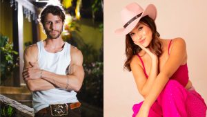 A Fazenda 17: Duda Wendling dá primeiro beijo do reality e pede segredo a Matheus Martins