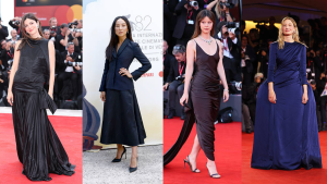 Primeiros looks da linha feminina do Jonathan Anderson para a Dior aparecem no Festival de Veneza