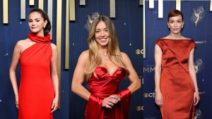 Looks vermelhos dominam o Emmy 2025