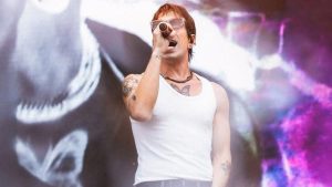 Di Ferrero se emociona no final de sua apresentação no festival “The Town”