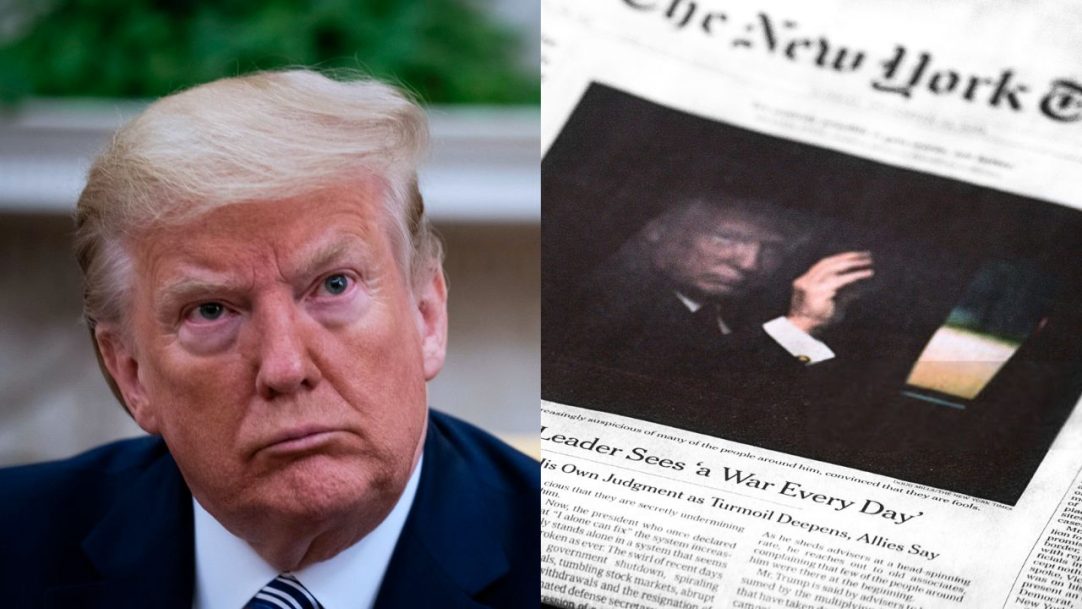Trump processa The New York Times em R$79 bilhões e o chama de ‘porta-voz democrata’