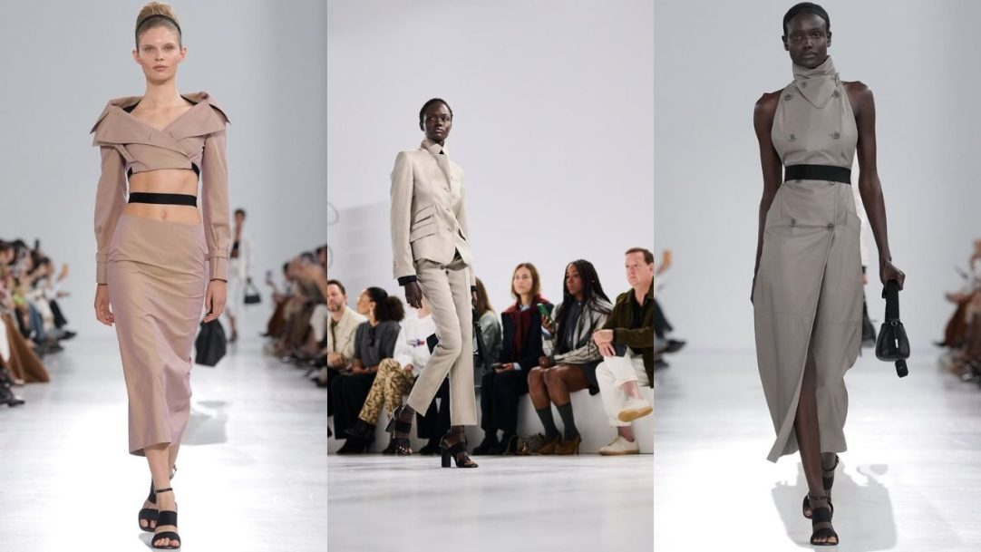 Max Mara une estilo rococó e alfaiataria minimalista em desfile na Milano Fashion Week