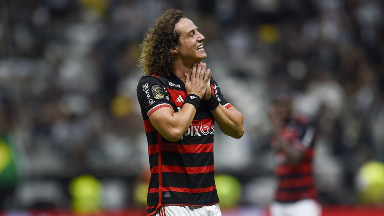 David Luiz foi titular absoluto no Flamengo | reprodução/Marcelo Cortes/Flamengo