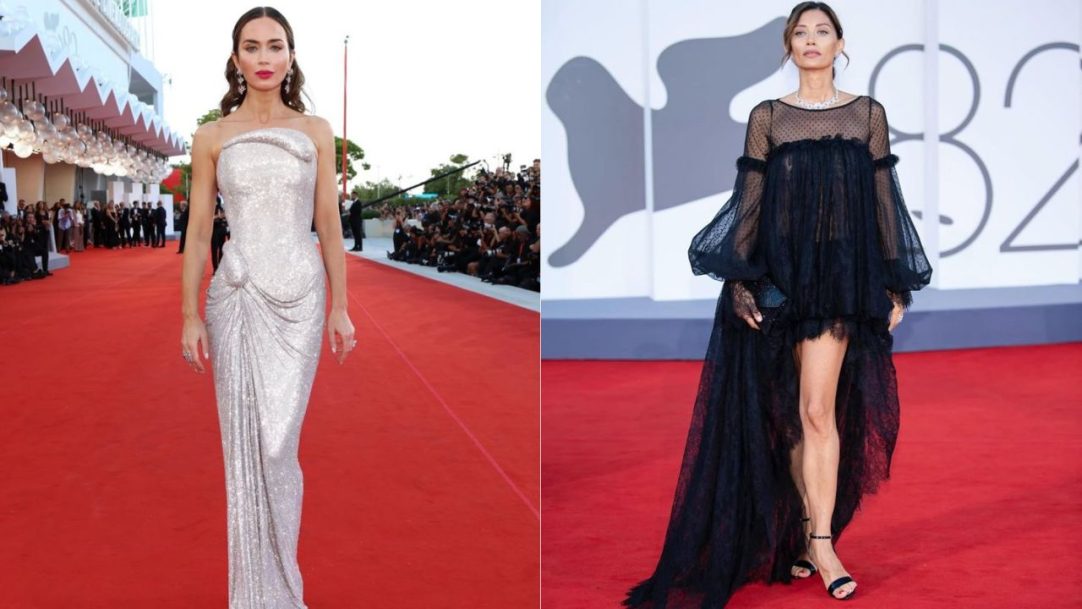 Looks transparentes e com brilho dominam red carpet do Festival de Veneza 2025