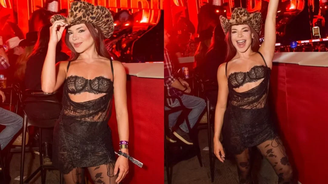 Gkay usa look ousado para aproveitar o Circuto Sertanejo em Jaguariúna