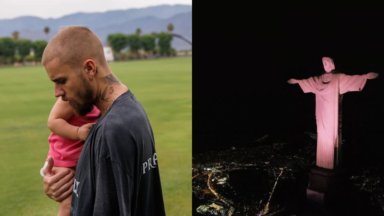 Justin Bieber e Cristo Redentor | Reprodução/ Instagram/ @lilbieber