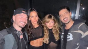 Luísa Sonza surge com J Balvin, Pedro Sampaio e Bruna Marquezine nos bastidores do The Town