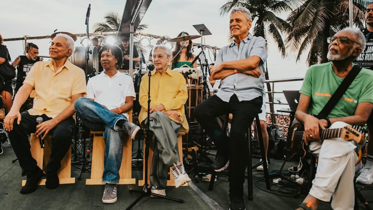 Caetano Veloso, Gilberto Gil, Djavan e Paulinho da Viola | Reprodução/Instagram/@midianinja