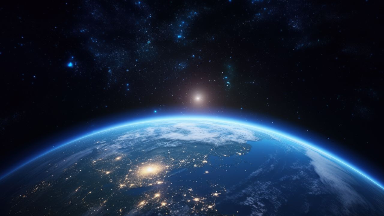 Imagem gerada por IA da Terra | Reprodução/Freepik