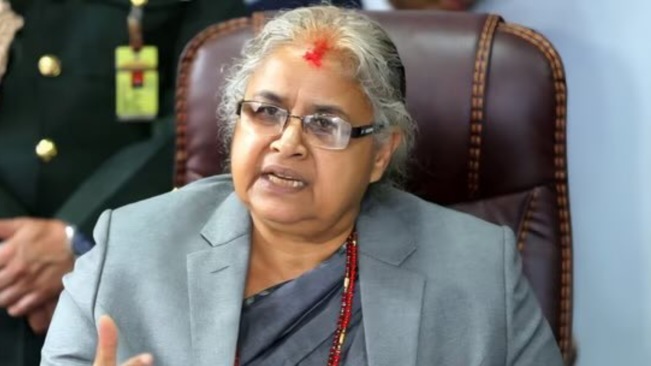 Sushila Karki, primeira-ministra do Nepal | Reprodução/X/@PapoProletario