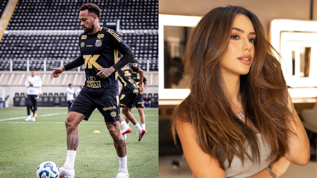 Neymar e Bruna Biancardi encantam com registro fofo ao lado das filhas