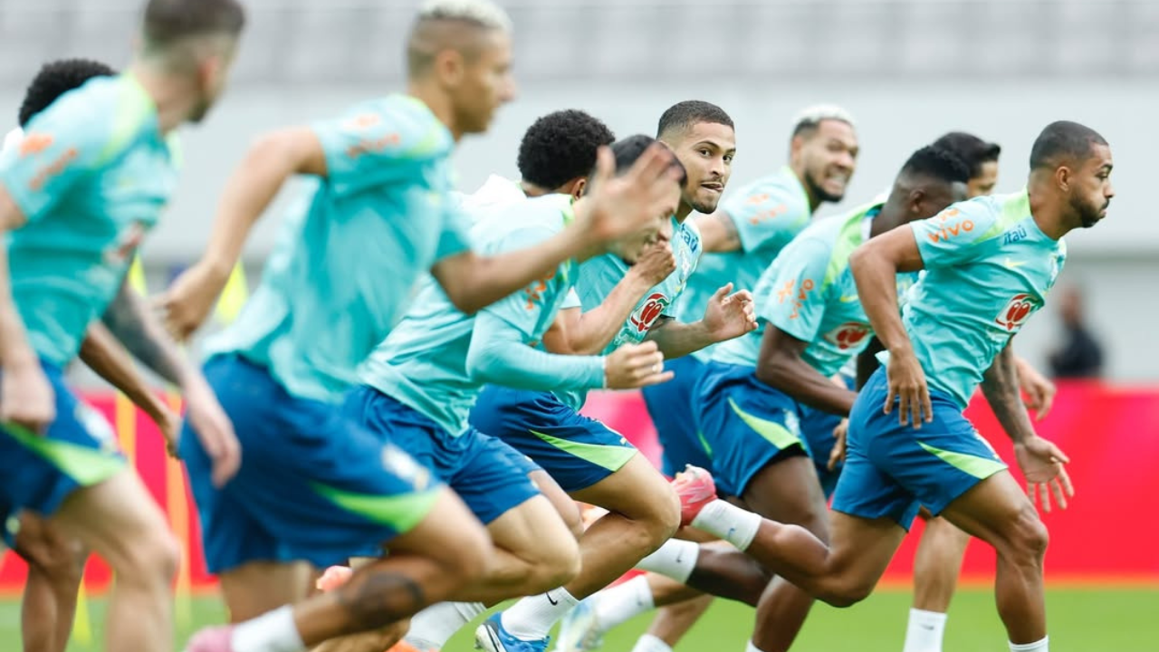 Seleção Brasileira no treino | Reprodução/ Instagram/@rafaelribeirorio