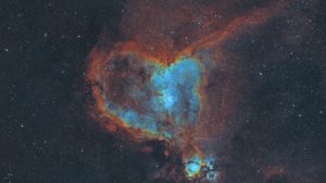 Astrofotógrafo captura a “Galáxia do Coração” em imagem de alta resolução com IA