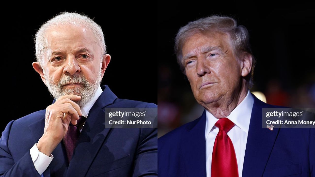 Presidente Lula e Presidente Donald Trump | Reprodução/ NurPhoto / Anna Moneymaker / Getty Images Embed