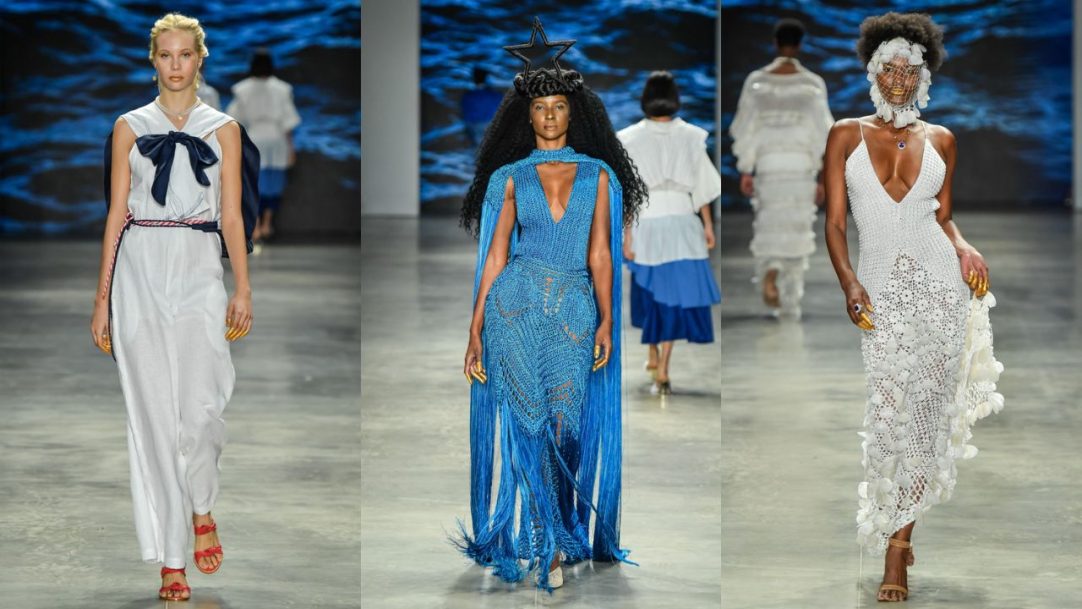 Santa Resistência leva as águas místicas do oceano à passarela da SPFW