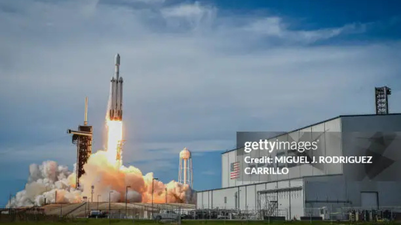 Foguete da SpaceX | Reprodução/MIGUEL J. RODRIGUEZ CARRILLO/Getty Images Embed