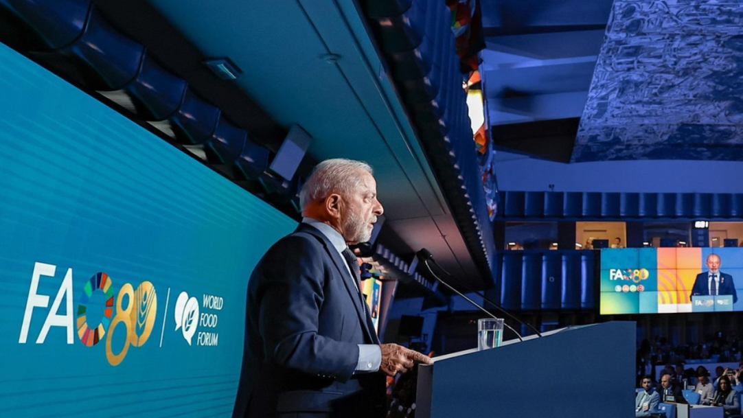 Lula afirma que “desnutrição tem sido usada como arma de guerra” na Palestina