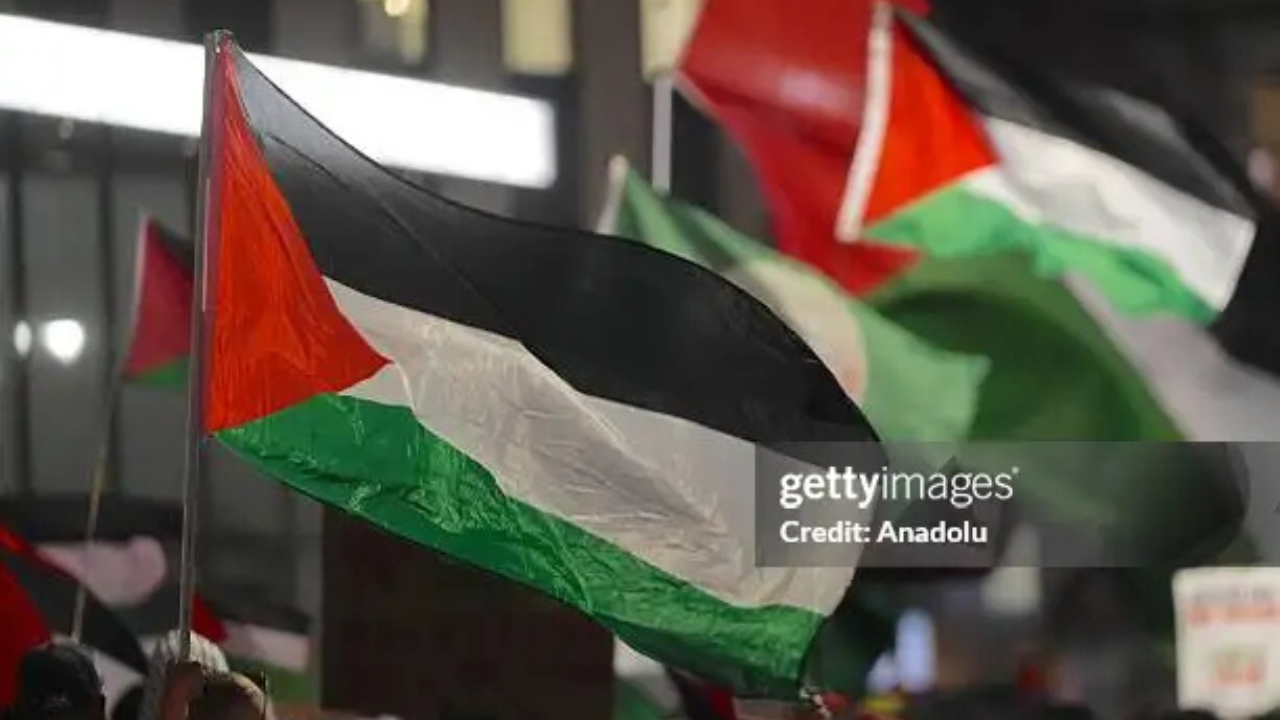 Bandeira da Palestina | Reprodução/Anadolu/Getty Images Embed