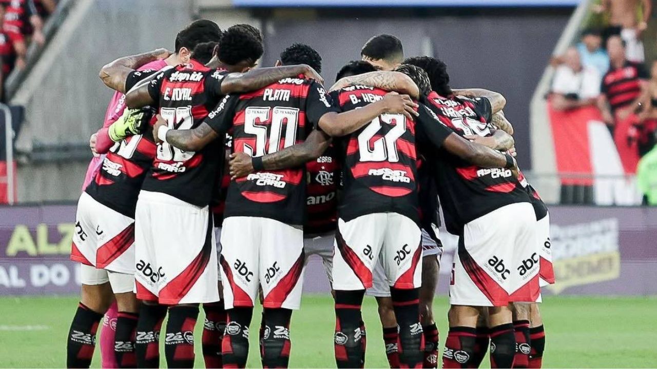Elenco do Flamengo | Reprodução/X/@Flamengo