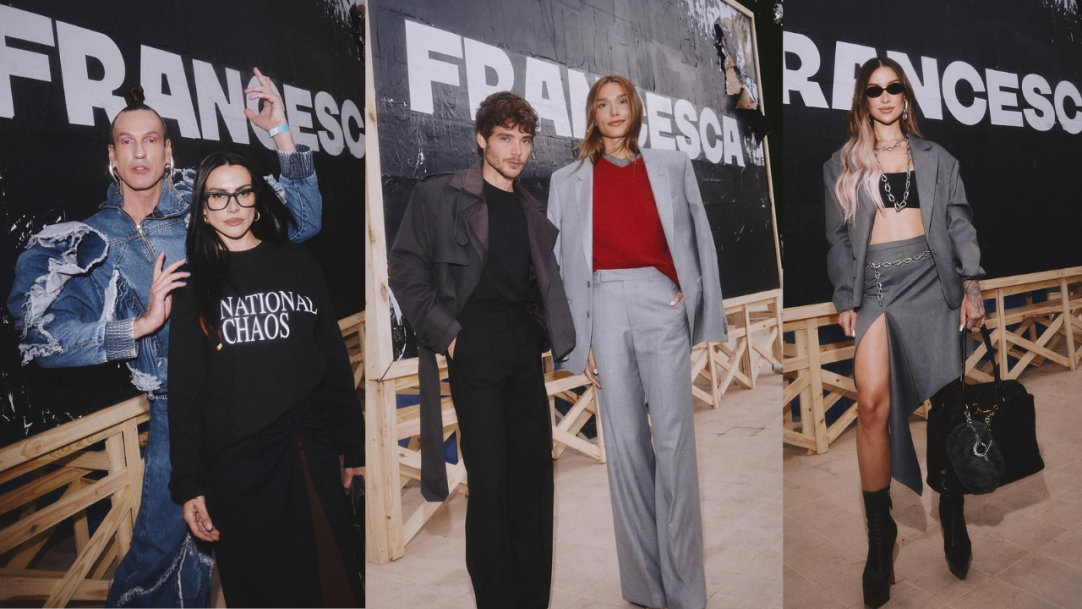 Famosos vão a desfile de moda no Pacaembu