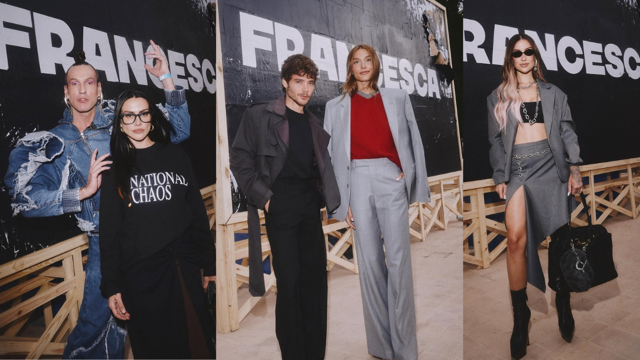 Personalidades famosas marcam presença no desfile da Francesca | Reprodução/ Instagram/ @cleo/ @nfwmagazine/ @bianca
