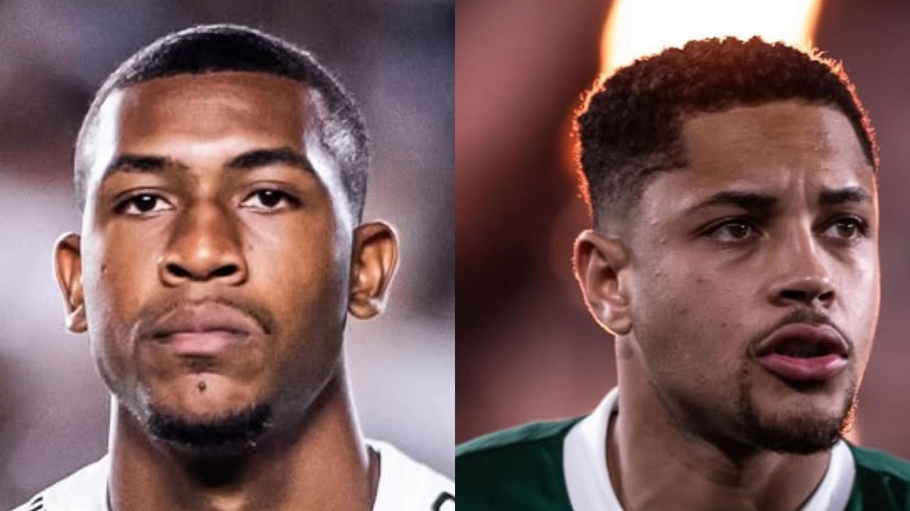 Rayan, do Vasco (esq.) e Vitor Roque, do Palmeiras | Reprodução/Instagram/@rayan/@vitor_roque9